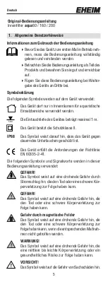 Предварительный просмотр 5 страницы EHEIM aqua160 Original Operating Manual