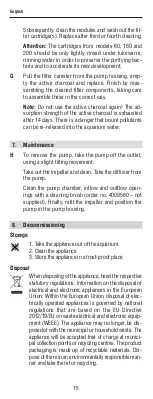 Предварительный просмотр 15 страницы EHEIM aqua160 Original Operating Manual