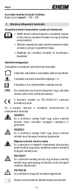 Предварительный просмотр 71 страницы EHEIM aqua160 Original Operating Manual