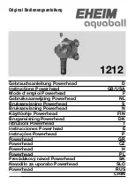 Preview for 1 page of EHEIM Aquaball Powerhead 1212 Instructions Manual