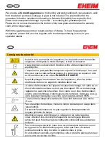 Preview for 18 page of EHEIM incpiria 200 marine Operating Instructions Manual