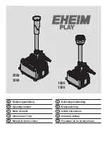 EHEIM PLAY 1000 Operating Manual предпросмотр