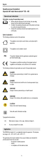 Preview for 11 page of EHEIM thermocontrol+ 150 Operating Manual