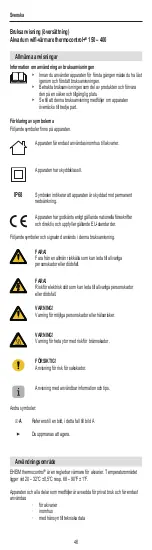 Preview for 46 page of EHEIM thermocontrol+ 150 Operating Manual