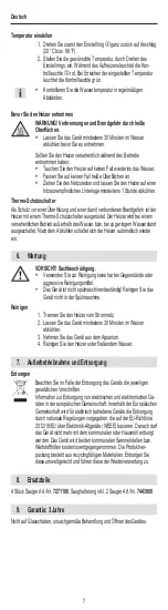 Preview for 7 page of EHEIM thermocontrol e 100 Operating Instructions Manual