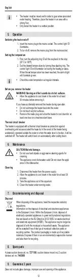 Preview for 12 page of EHEIM thermocontrol e 100 Operating Instructions Manual