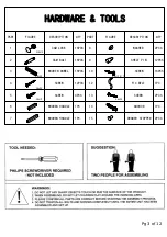 Preview for 4 page of EHF FC w/3 Shelves Assembly Instructions Manual