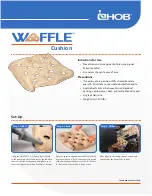 Предварительный просмотр 1 страницы EHOB WAFFLE Cushion Quick Start Manual