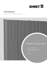 EHRET PERSIENNE Installation Instructions Manual preview