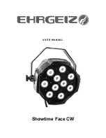 Ehrgeiz Showtime Face CW User Manual предпросмотр