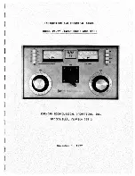 Предварительный просмотр 1 страницы Ehrhorn Technological Operations Alpha 77 PA-77 Instruction Manual