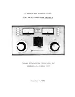 EHRHORN PA-77 Instruction Manual preview