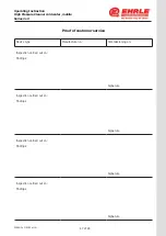 Preview for 47 page of EHRLE KD 2x2 Series Operator'S Manual