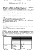 Preview for 1 page of Ehrlich TH-100 Manual