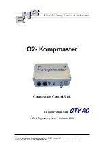 EHS O2 Kompmaster Manual предпросмотр