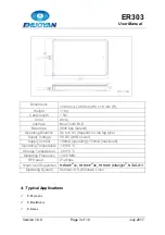 Предварительный просмотр 3 страницы EHUOYAN ER303 Manual