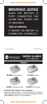 Preview for 1 page of Ei Electronics EI 100B Standard Instruction Leaflet