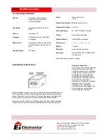 Preview for 2 page of Ei Electronics EI 100S Silencer Product Manual