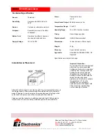 Preview for 2 page of Ei Electronics Ei 184 Product Manual