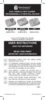 Предварительный просмотр 1 страницы Ei Electronics Ei151TL User Instructions