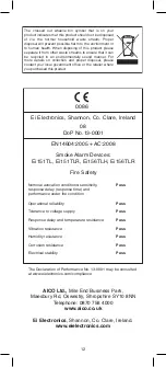 Предварительный просмотр 12 страницы Ei Electronics Ei151TL User Instructions