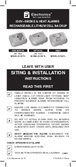 Предварительный просмотр 13 страницы Ei Electronics Ei151TL User Instructions