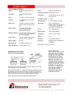 Preview for 2 page of Ei Electronics Ei156TLH Optical Product Manual