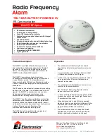 Ei Electronics Ei405TY RF Optical Technical Specifications preview