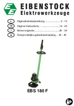 EIBENSTOCK EBS 180 F Original Instructions Manual preview