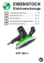 Предварительный просмотр 1 страницы EIBENSTOCK EPF 200-3 Original Instructions Manual