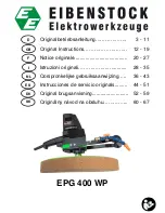 EIBENSTOCK EPG 400 WP Original Instructions Manual preview