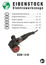 Предварительный просмотр 1 страницы EIBENSTOCK ESM 1310 Original Instructions Manual