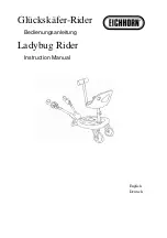 Предварительный просмотр 1 страницы Eichhorn Ladybug Rider Instruction Manual