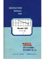 Eico 221 Instruction Manual предпросмотр