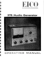 Eico 378 Operating Manual preview