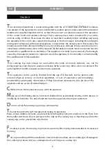 Preview for 2 page of Eico 4717ASPIRACENTRALE Instruction On Mounting And Use Manual