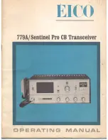 Eico 779A Sentinel Pro Operating Manual preview