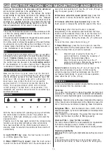 Предварительный просмотр 18 страницы Eico F102 120 A TSL2 Instruction On Mounting And Use Manual