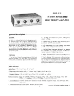 Preview for 2 page of Eico HF 12 Instruction Manual