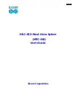 Preview for 1 page of Eicom HTEC-500 User Manual