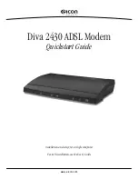 Предварительный просмотр 1 страницы Eicon Networks Diva 2430 Quick Start Manual