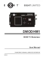 Предварительный просмотр 1 страницы Eight DMODHM1 User Manual