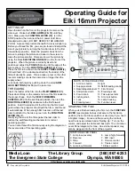 Eiki 16mm Operating Manual preview