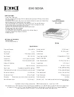 Eiki 5030A Datasheet предпросмотр