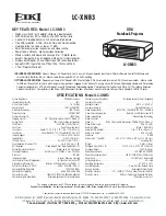 Eiki Eiki LC XNB3  LC-XNB3 LC-XNB3 Specification Sheet preview