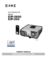 Eiki EIP-250 Owner'S Manual предпросмотр