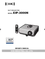 Предварительный просмотр 1 страницы Eiki EIP-3000N Owner'S Manual