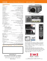 Preview for 2 page of Eiki EIP-HDT20 Specifications