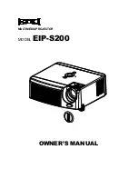 Eiki EIP-S200 Owner'S Manual предпросмотр