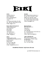 Preview for 35 page of Eiki EIP-S200 Owner'S Manual